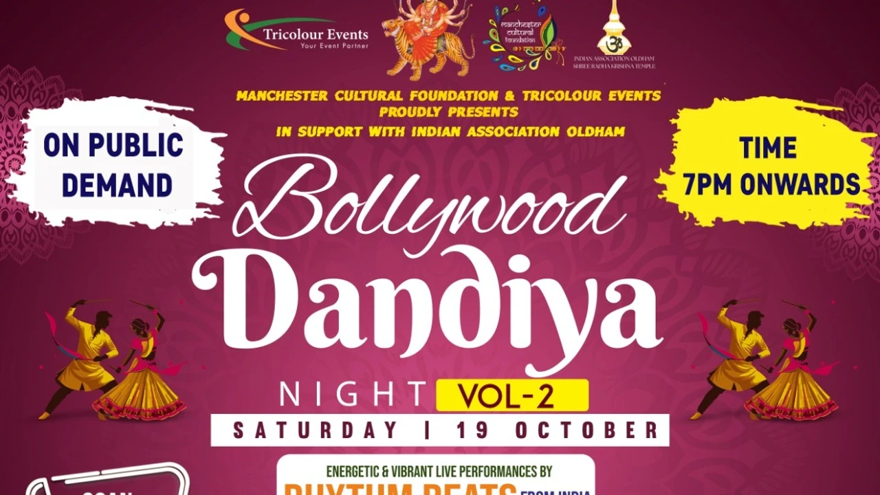 Manchester Navratri Mahotsav 2024 (Sarad Poonam -Weekend)