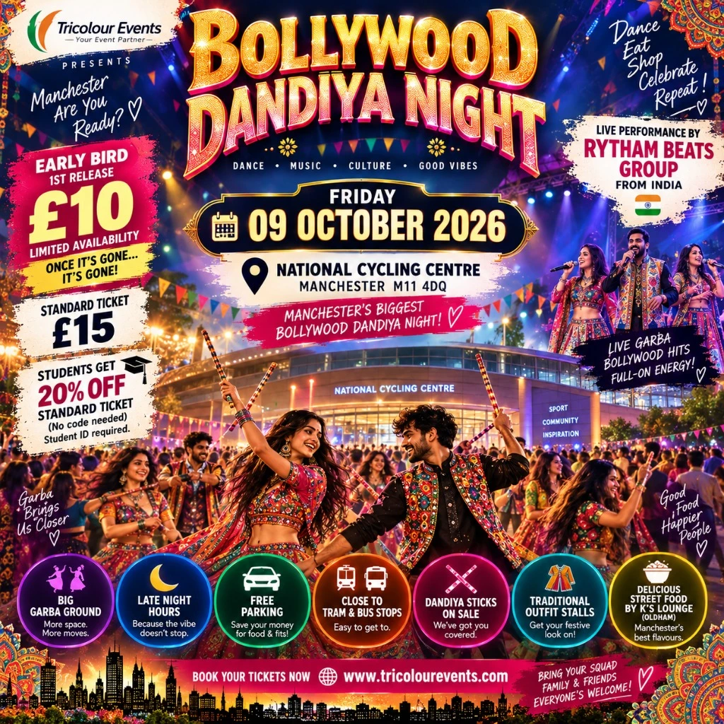 Bollywood Dandiya Night (Fri, 09 Oct 2026)